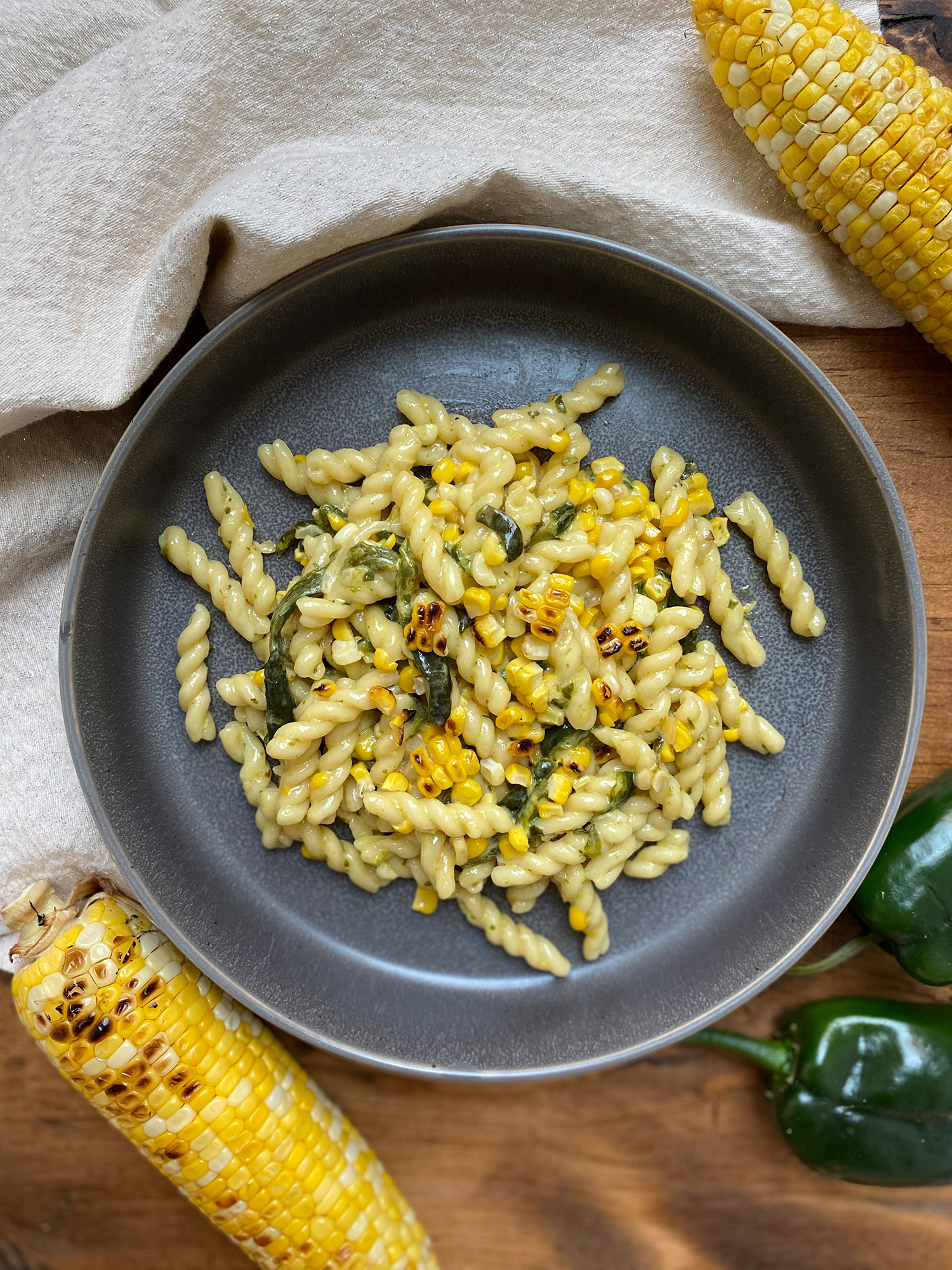 grilled corn poblano past Shay Can Make